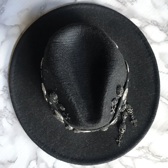 HP Black Wool Gothic Fedora - Picture 5 of 8